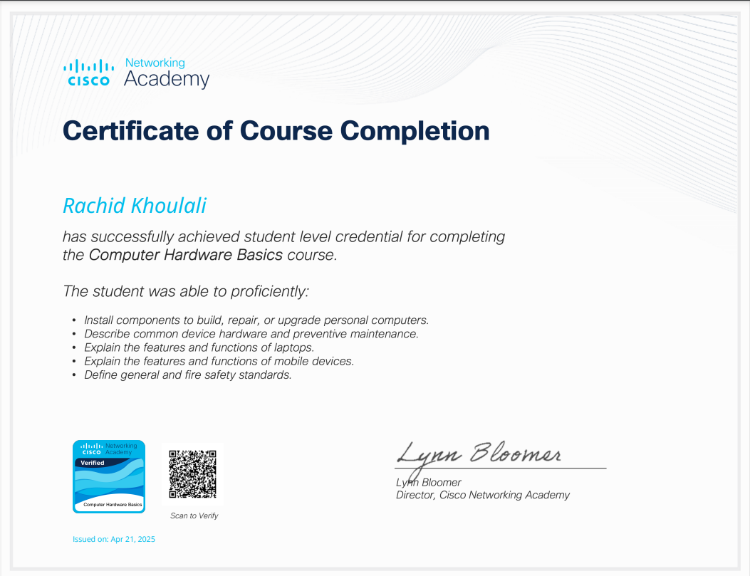 Certification Cisco