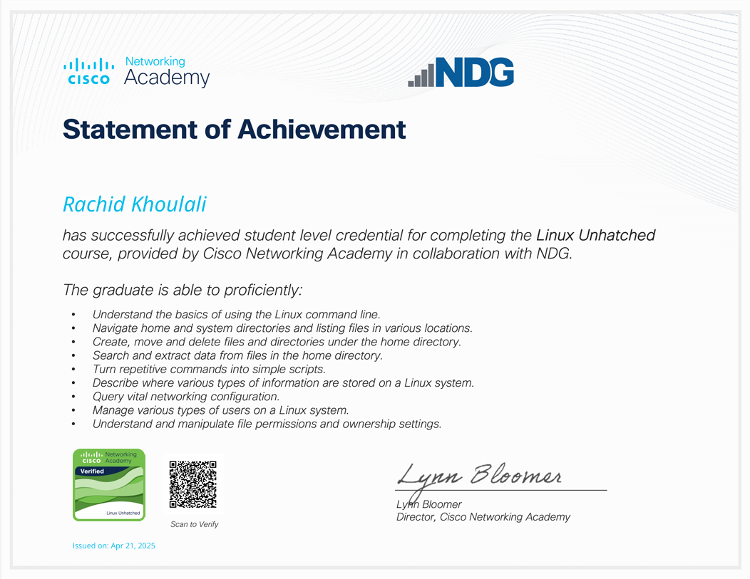 Certification Linux